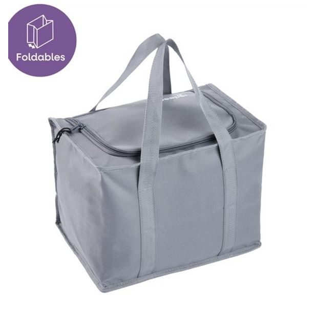 taška chlad. 15l, JOHANNA M, 31,5x22x22cm, graf.šedá, textil