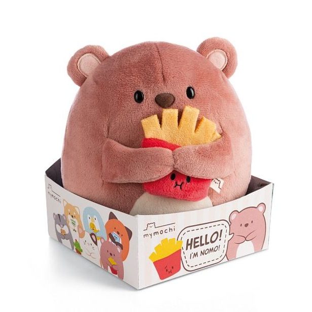 NICI NICI plyš MyMochi Medvídek Nomo 16cm s hranolkami v dárkovém balení, 11x12x6,5cm