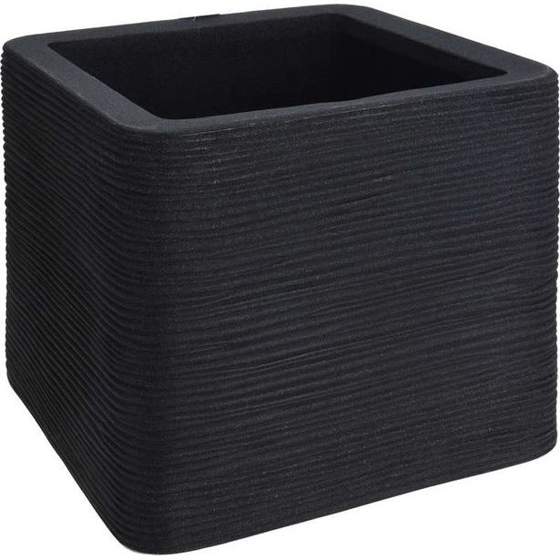 PROGARDEN Květináč žebrovaný 40 x 35 cm antracit KO-Y54192790