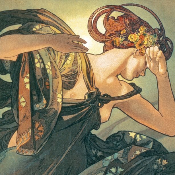 Poznámkový kalendář Alfons Mucha 2023, 30 × 30 cm Baagl