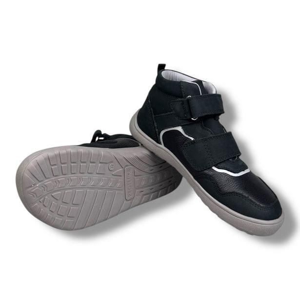 Dětská BAREFOOT celoroční kotníková obuv Protetika - Černé