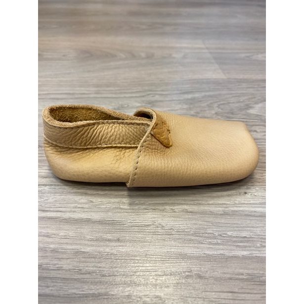 Kožené capáčky Pegres 1098 béžová