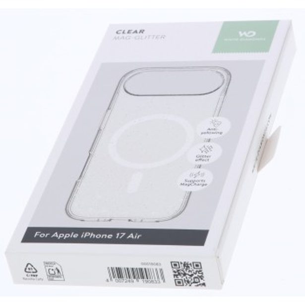 White Diamonds Mag Glitter, kryt pro Apple iPhone Air, magnetický, průhledný s třpytkami