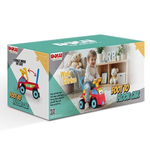 DOLU Odrážedlo auto, červená
