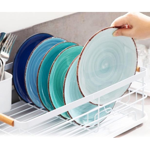 HIT Jídelní sada talířů 18 ks AZURE modrá HT-24327132