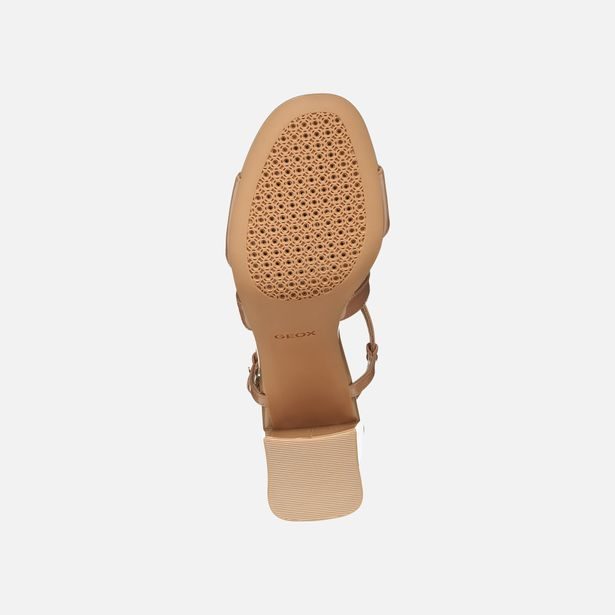 Světle hnědé dámské sandály Geox New Eraklia 80 T01
