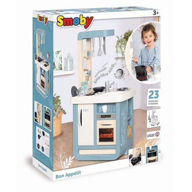 Kuchyňka Bon Appetit elektronická, modro-bílá