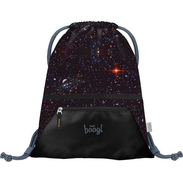BAAGL SET 5 Zippy Plus Pixel Space: aktovka, penál, sáček, zástěra, peněženka