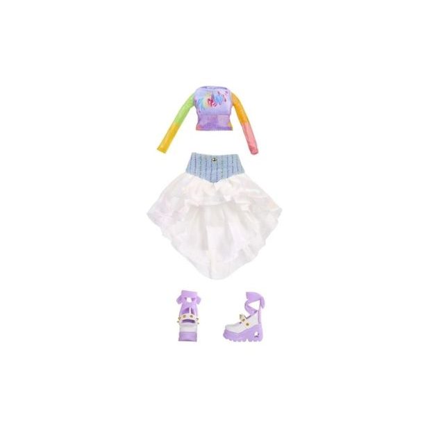 Rainbow High Junior Fashion panenka v rockové kapele - Amaya