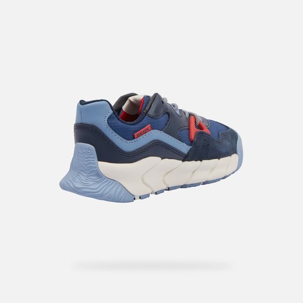 Modré chlapecké tenisky Geox Flexyper Pro Boy