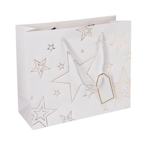 Dárková taška hvězda 31x12x26 cm
