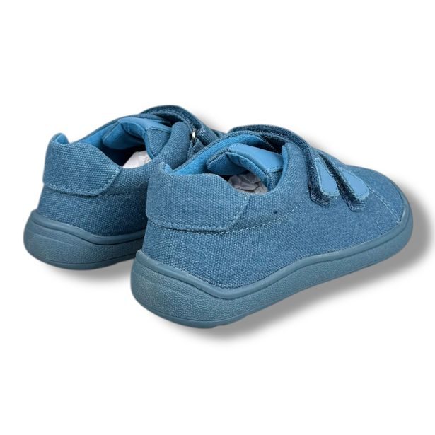 Dětské plátěné BAREFOOT tenisky Protetika světle modré