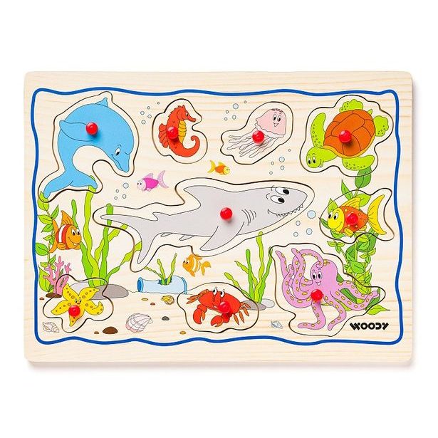 Disple. 12ks - Puzzle na doske "Detské motívy"