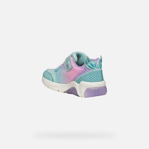 Tyrkysové dívčí tenisky Geox Fadinlight