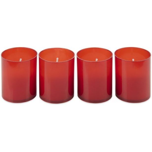 svíčka hřbit. 50g(60g), 4ks, červená, vklad