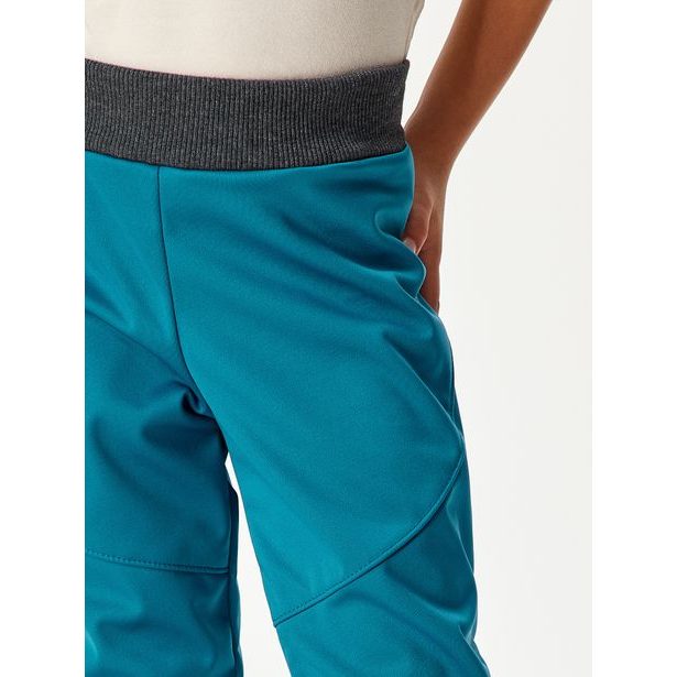 Unuo, Dětské softshellové kalhoty s fleecem pružné Sporty, Kobaltová