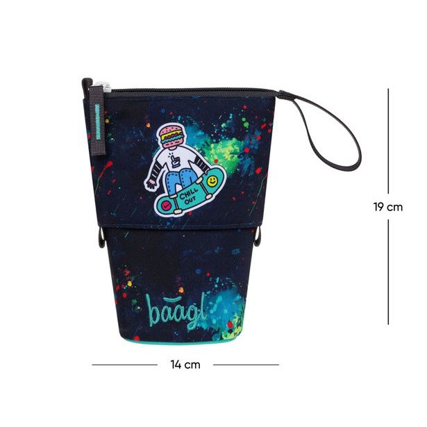 BAAGL Školní penál Pastelkovník Chill GRS