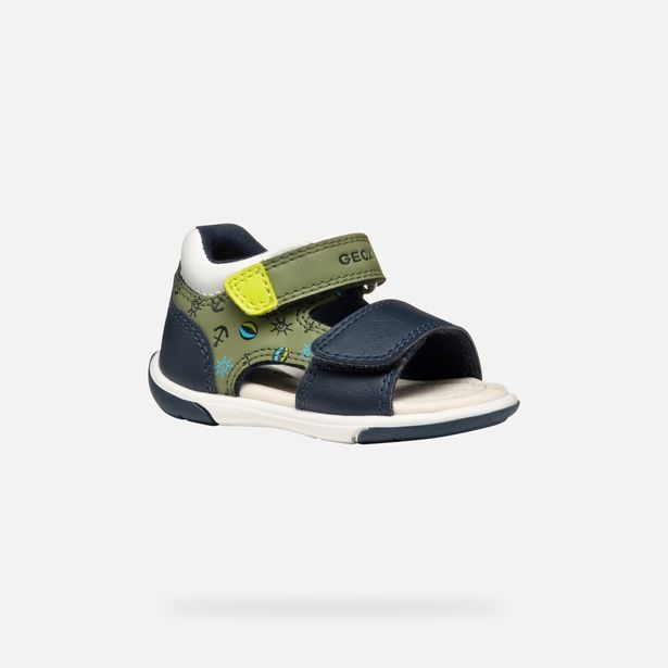 Tmavě modré chlapecké sandály pro první krůčky Geox Sandal Zapito Boy