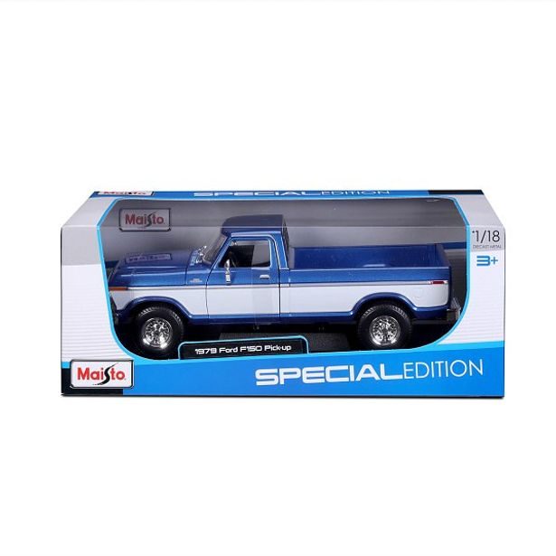Maisto Maisto - 1979 Ford F150 Pick-up, metal modrá, bílá, 1:18