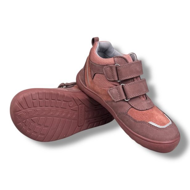 Dětská BAREFOOT celoroční kotníková obuv s membránou Protetika - Terakota