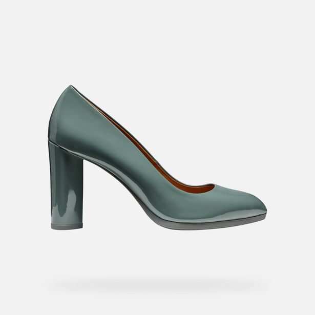 Světle zelené dámské lodičky Geox Walk Pleasure 90