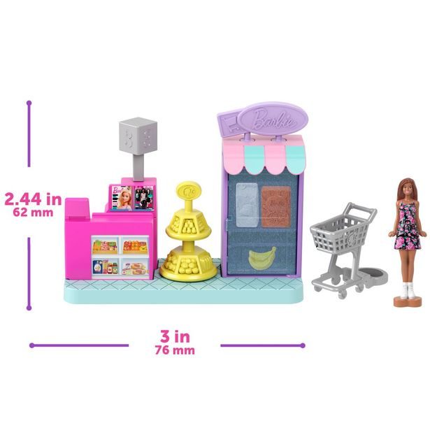 BRB MINI BARBIELAND HERNÍ SET - SUPERMARKET