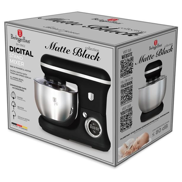BERLINGERHAUS Kuchyňský robot 1500 W Matte Black Collection BH-9902