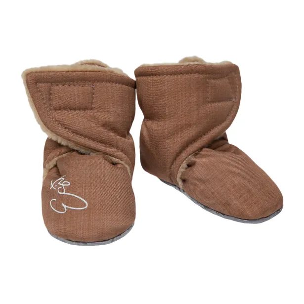 ESITO Capáčky barefoot Softshell Lamb Brown - hnědá / 2 - délka stélky: 12 cm