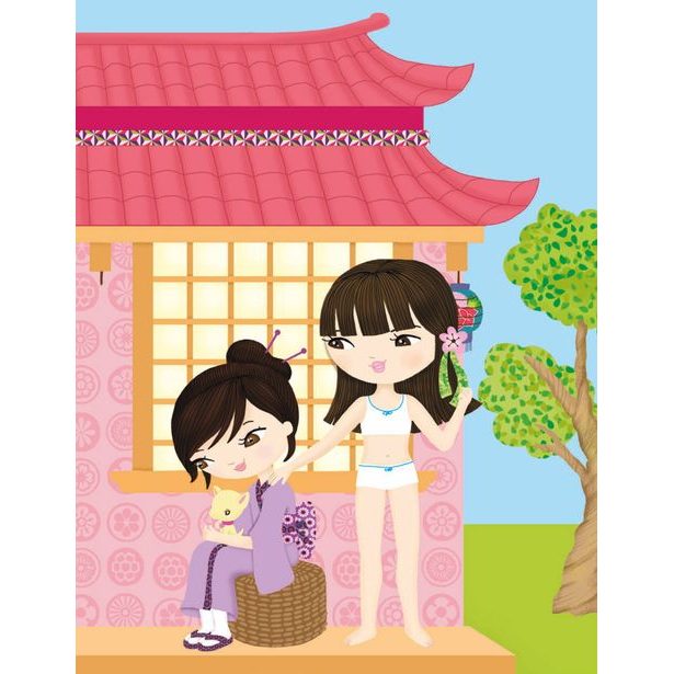 Šaty pre AKIKO ─ Kniha samolepiek Baagl