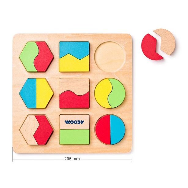 Destička s geometrickými tvary