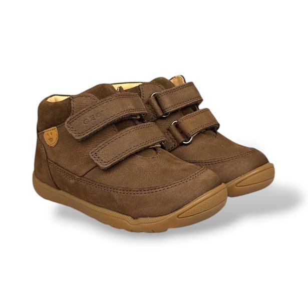 Chlapci první kroky Geox Macchia Baby Boy - hnědé