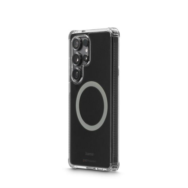 Hama Extreme Protect, kryt pro Samsung Galaxy S25 Ultra, magnetický, D3O®, nežloutne, průhledný