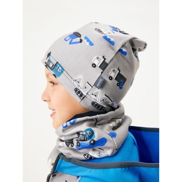 Unuo Dětská čepice fleecová Homeless, Bagr