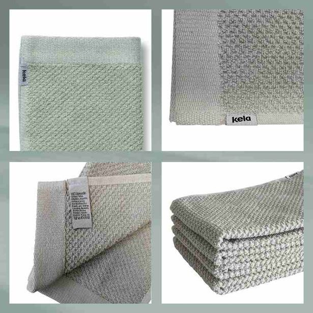 KELA Ručník pro hosty Lavinia 100% bavlna světle šedá 30,0x50,0cm KL-23937