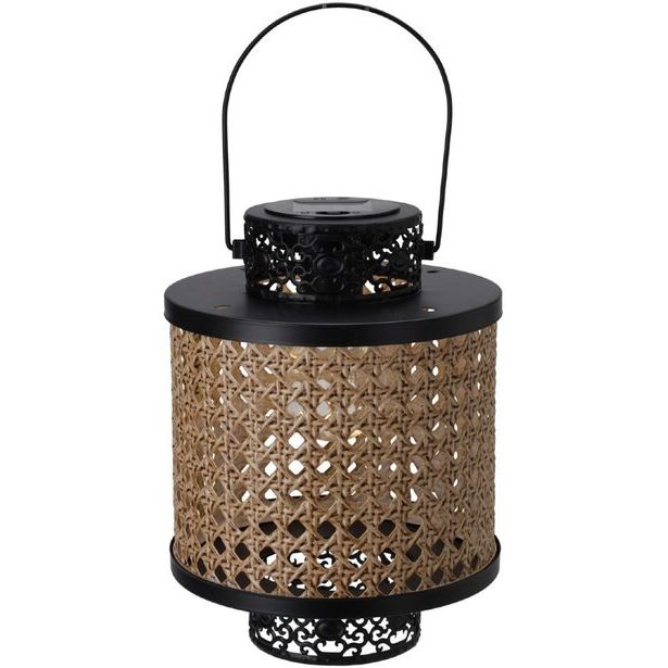 PROGARDEN Solární lucerna kov / ratan 17x22 cm KO-C46999510