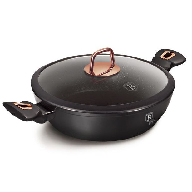 BERLINGERHAUS Pekáč s poklicí s mramorovým povrchem 28 cm Black Rose Collection BH-1640