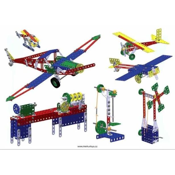 Merkur 4 stavebnice, 602 dílů, 40 modelů