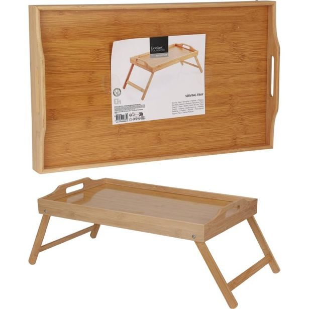 EXCELLENT HOUSEWARE Servírovací podnos do postele se skládacími nožkami 50 x 30 cm KO-C80653810
