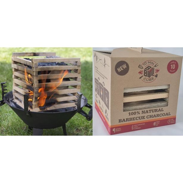 soupr.GRIL BBQ box, 100%NATURAL (dřevo+dř.uhlí)