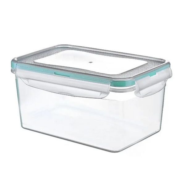 dóza 0,7l obdél., 14x10x8,5cm, ptent.víčko, plast