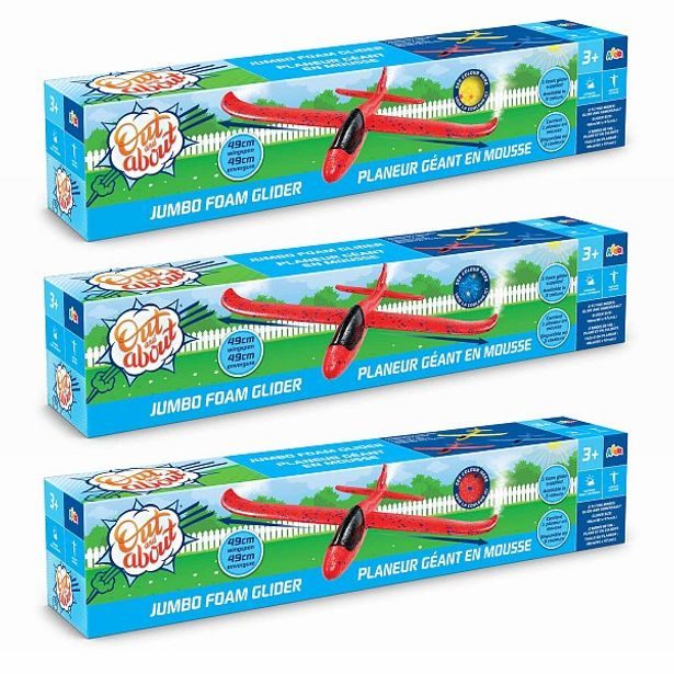 ADDO Pěnové házecí letadlo Jumbo, 47 x 49 cm, assort