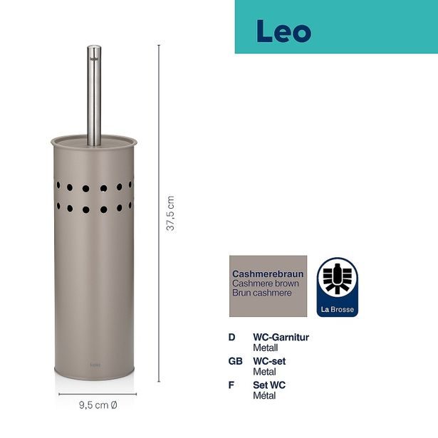 KELA WC sada Leo kašmírově hnědá KL-23114