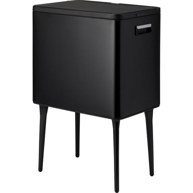 EXCELLENT HOUSEWARE Odpadkový koš s dotykovým otevíráním 35 l matná černá KO-C88000050