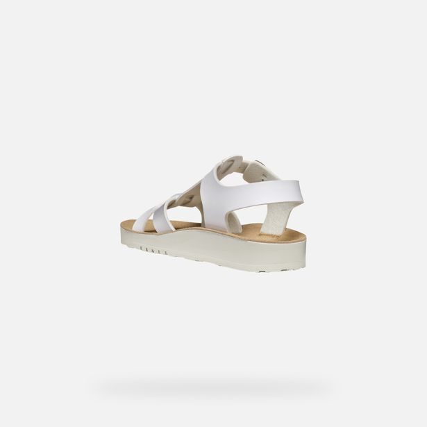 Bílé dívčí sandály Geox Sandal Costarei Gi