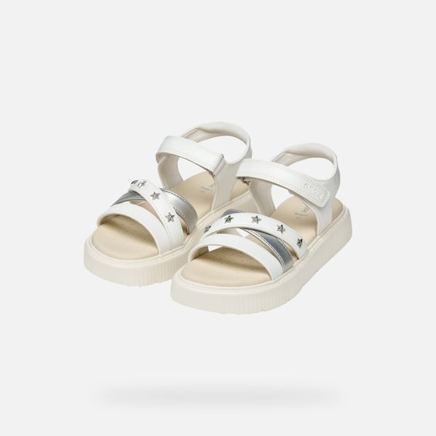 Bílé dívčí sandály Geox Sandal Kodette Gir