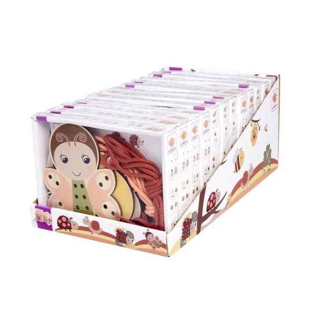 Dřevěná vyšívací hra 15ks, DP12