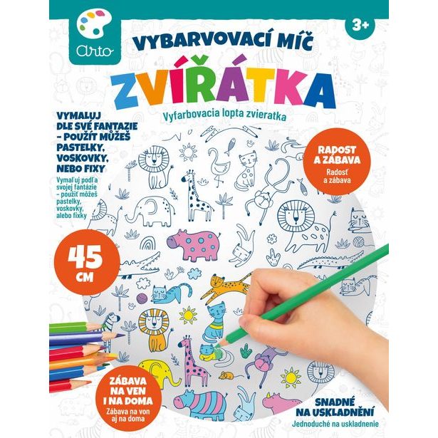 ARTO Vybarvovací míč zvířátka