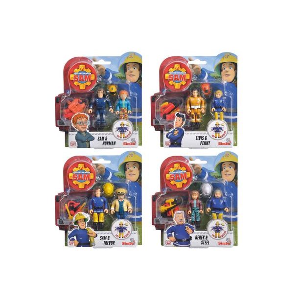 Požárník Sam Figurky 2 ks a přísl. III, 4 druhy