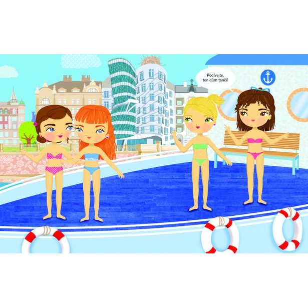 Šaty pro TEREZKU ─ Kniha samolepek Baagl