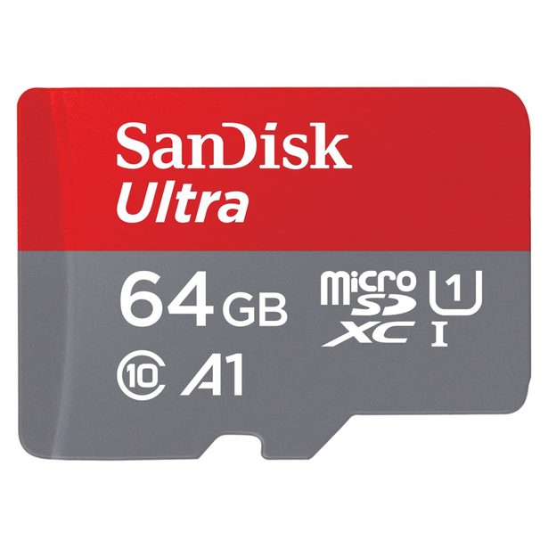 SanDisk Ultra microSDXC 64 GB 120 MB/s A1 Class 10 UHS-I, s adaptérem